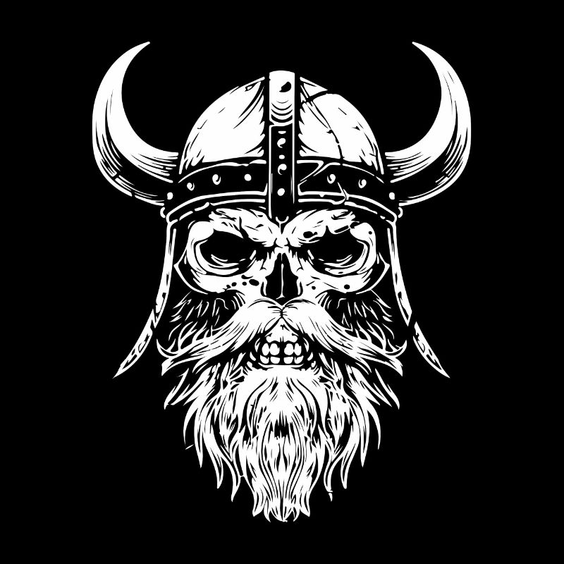 Wikinger Totenkopf Odin