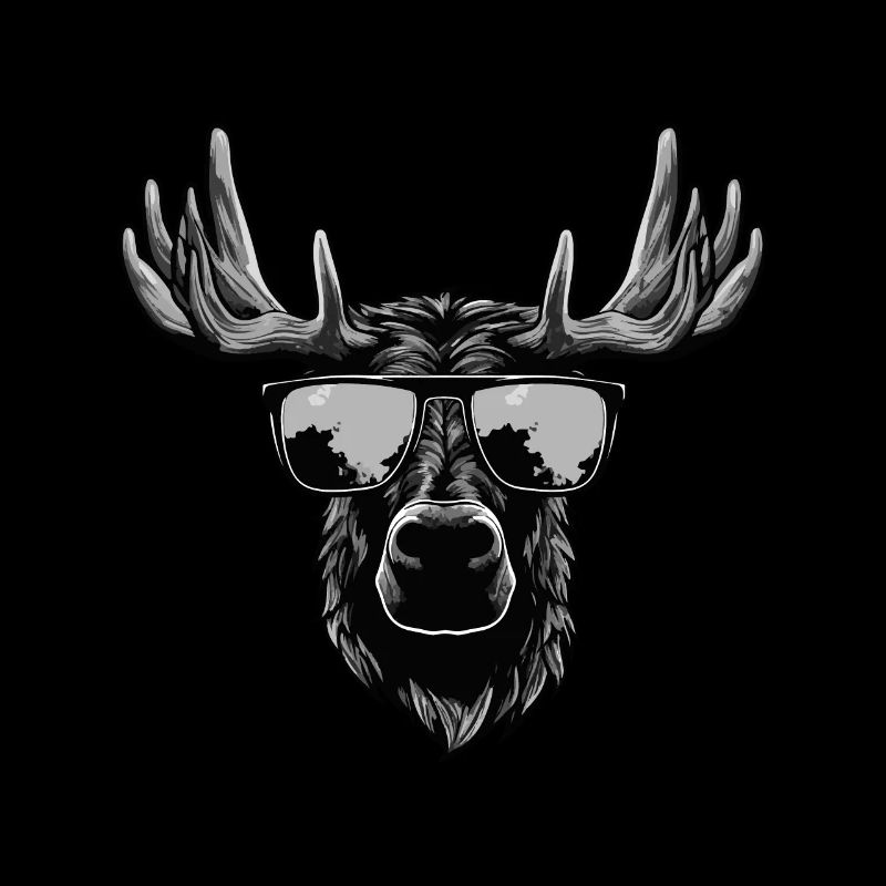 Elch Hipster Cool Party