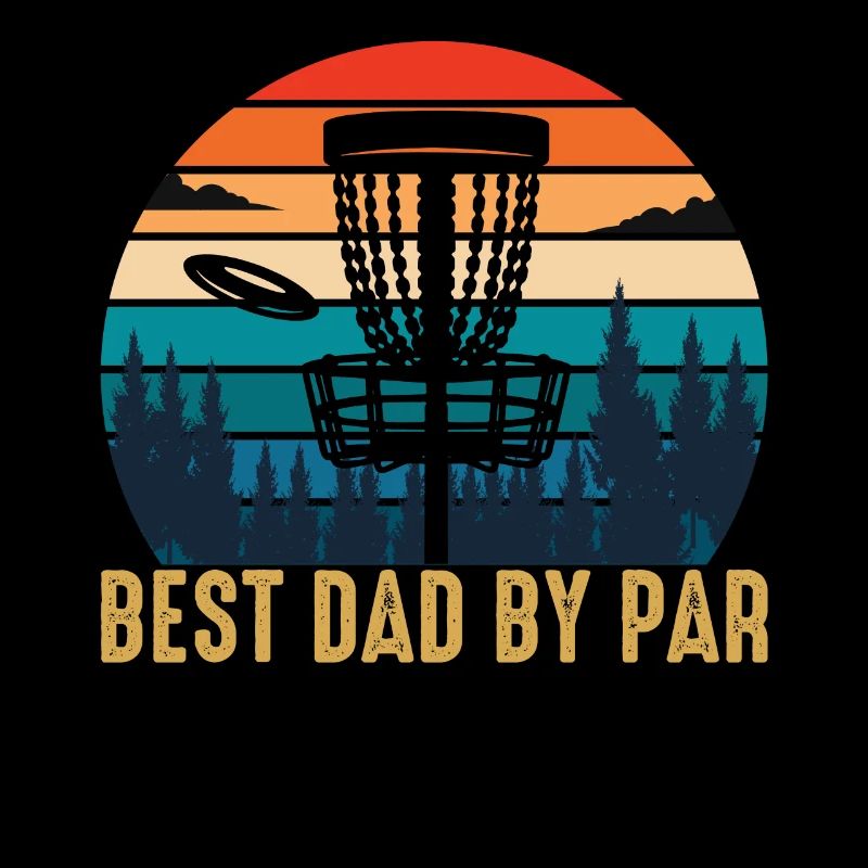 Best Dad By Par Disc Golf Vintage