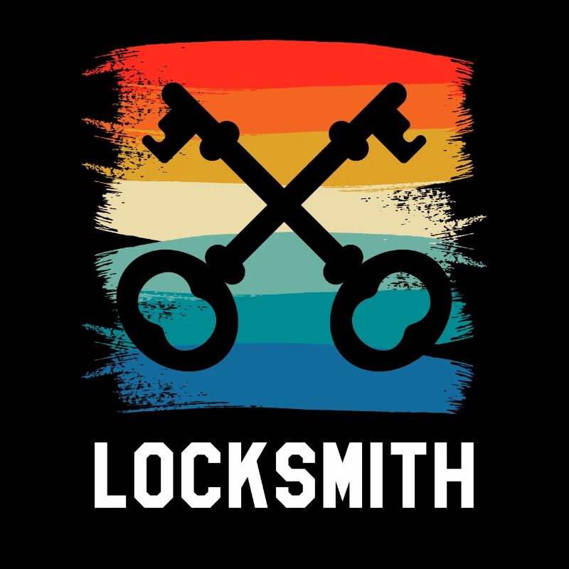 Retro Vintage Classic Locksmith Locksmithing