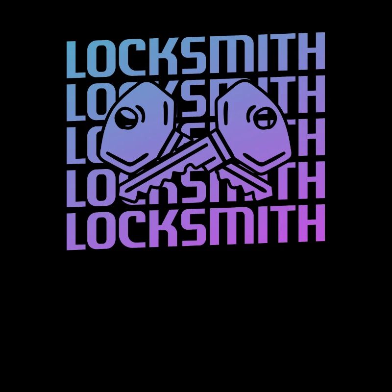 Retro Vintage Classic Locksmith Locksmithing