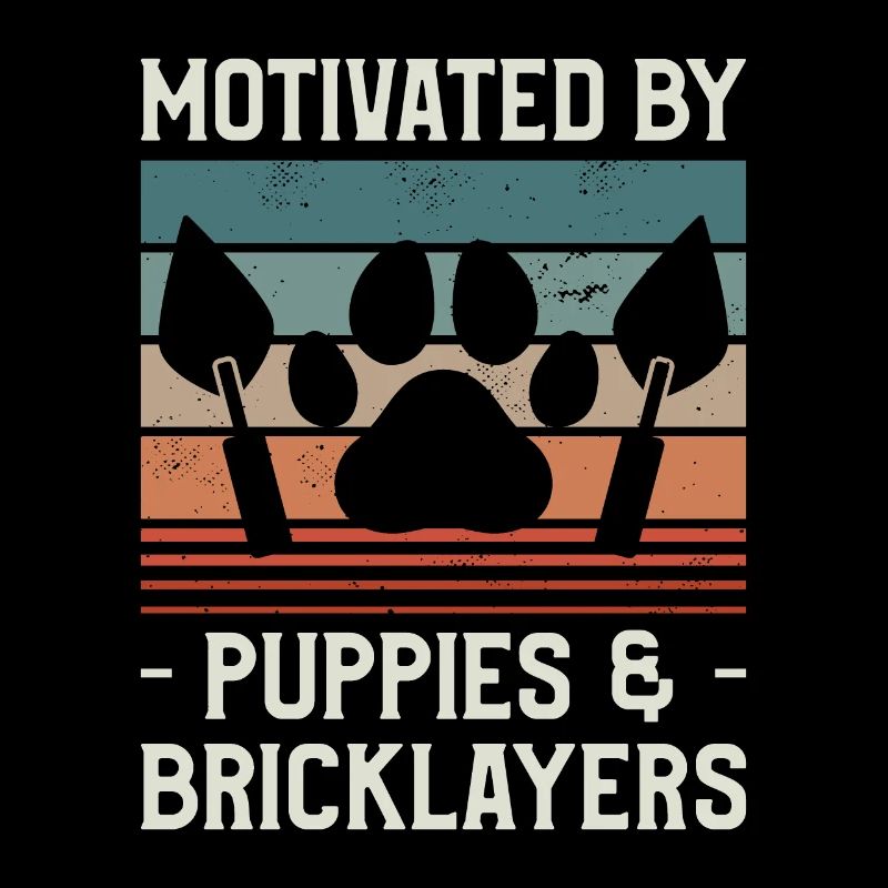 Motivé par les chiots et les maçons maçons