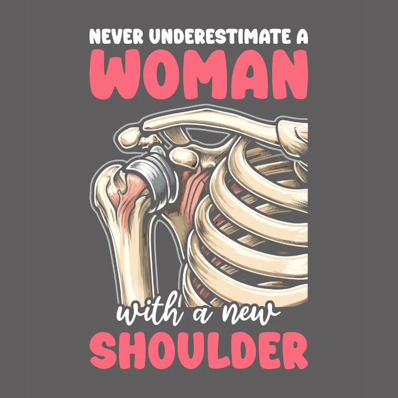 Woman Bionic Shoulder Replacement Surgery Joint