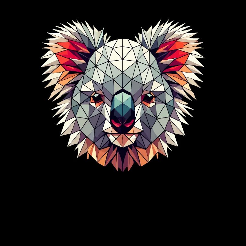 Geometric Art Koala Koalas