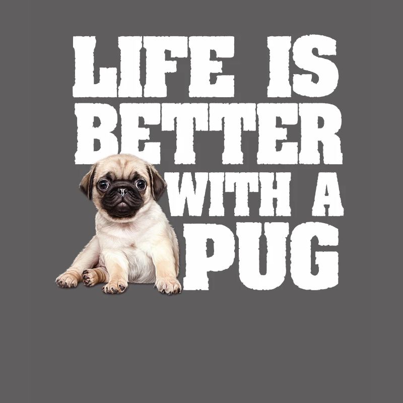 Życie psa mopsa jest lepsze z mopsem