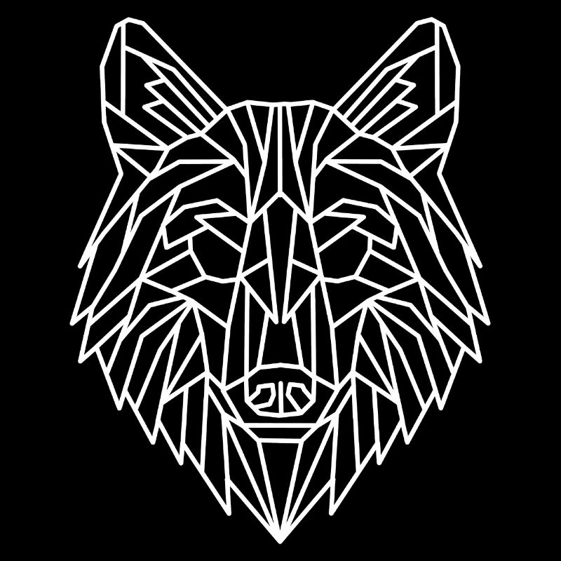 Wolf Geometrisch Linie