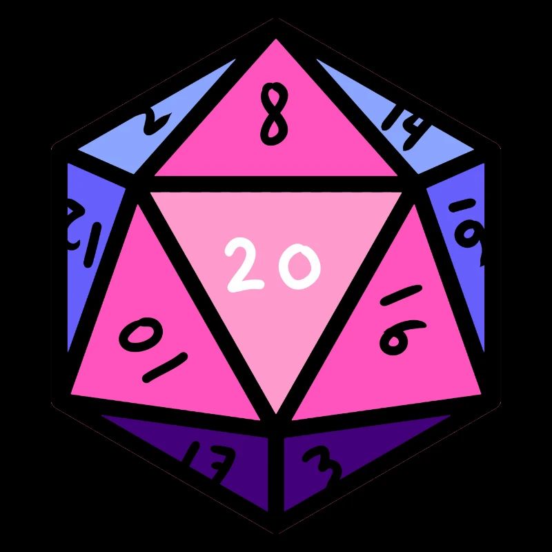 Omnisexual D20 Cubes Omnisexual Pride