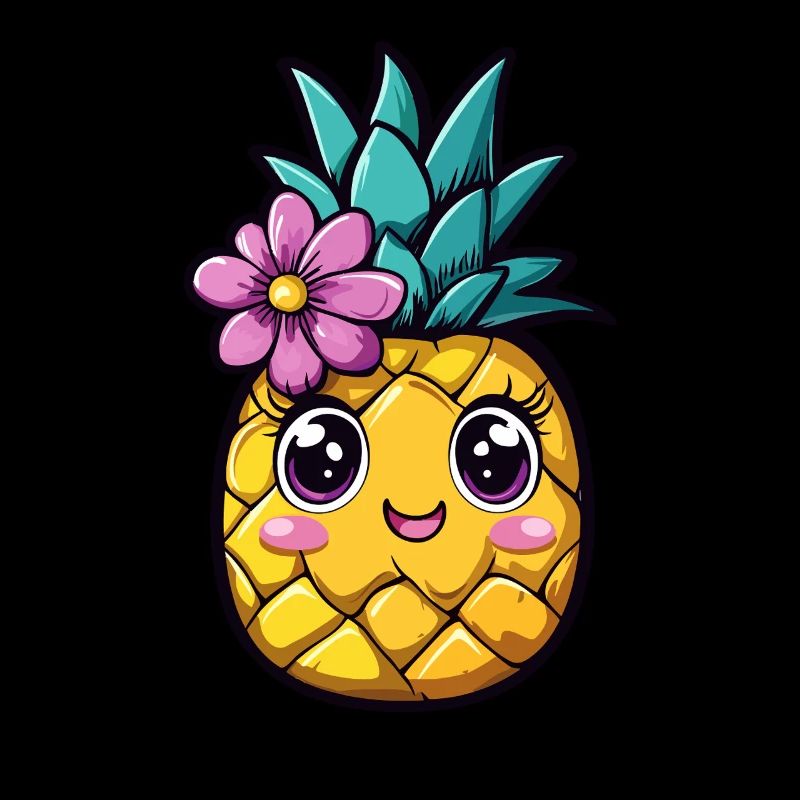 Ananas avec fleur