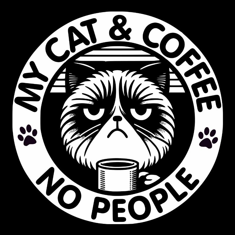 Le chat et le café, pas les gens