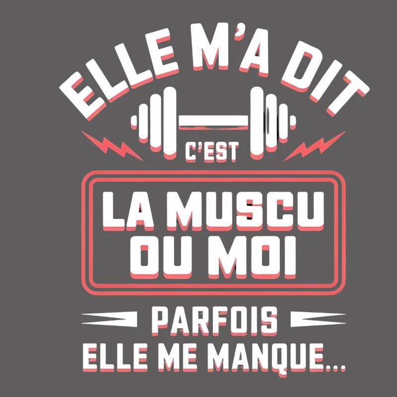 Sie hat mir gesagt, dass es Bodybuilding ist oder ich