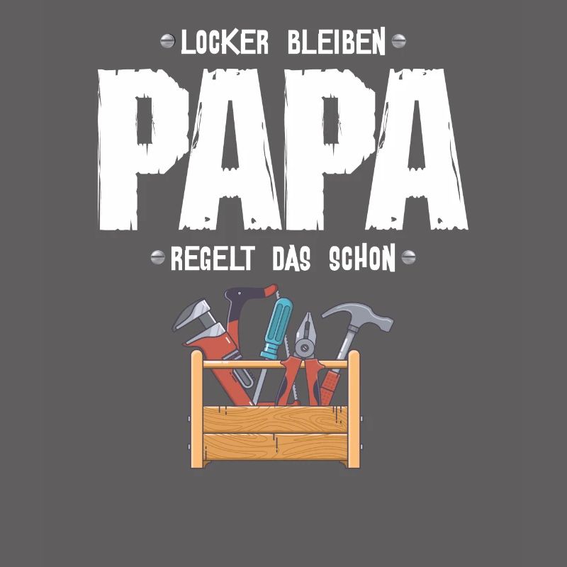 Papa Vater ist Techniker oder Handwerker Werkzeug