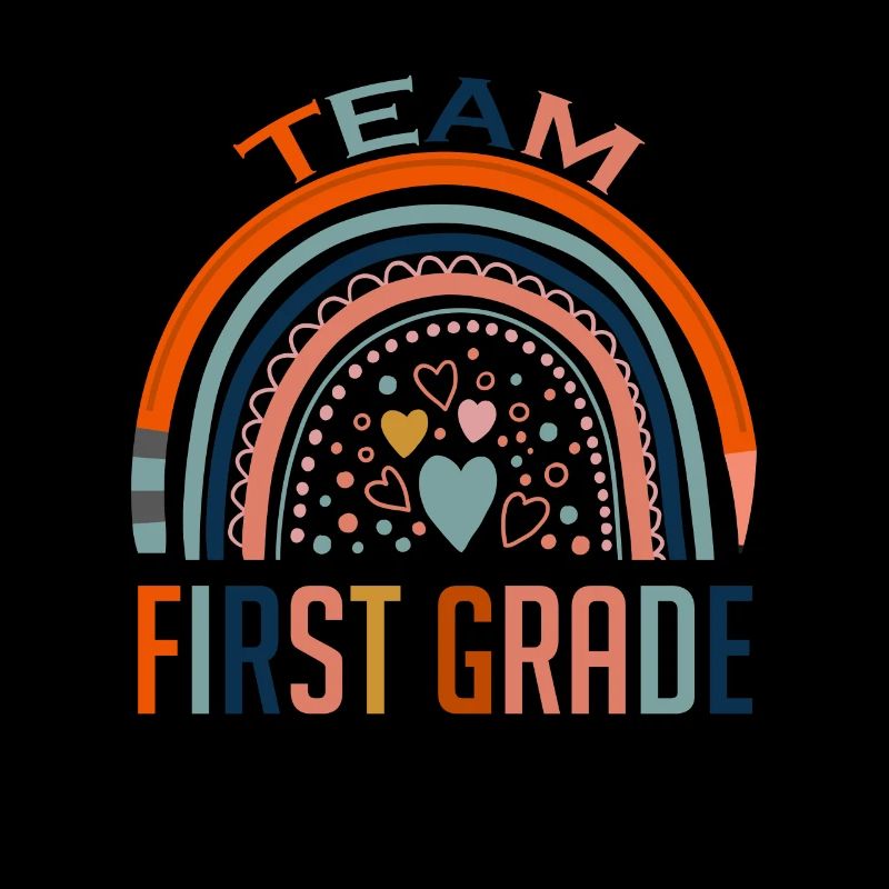 Team 1st Grade Teacher Students Back To School