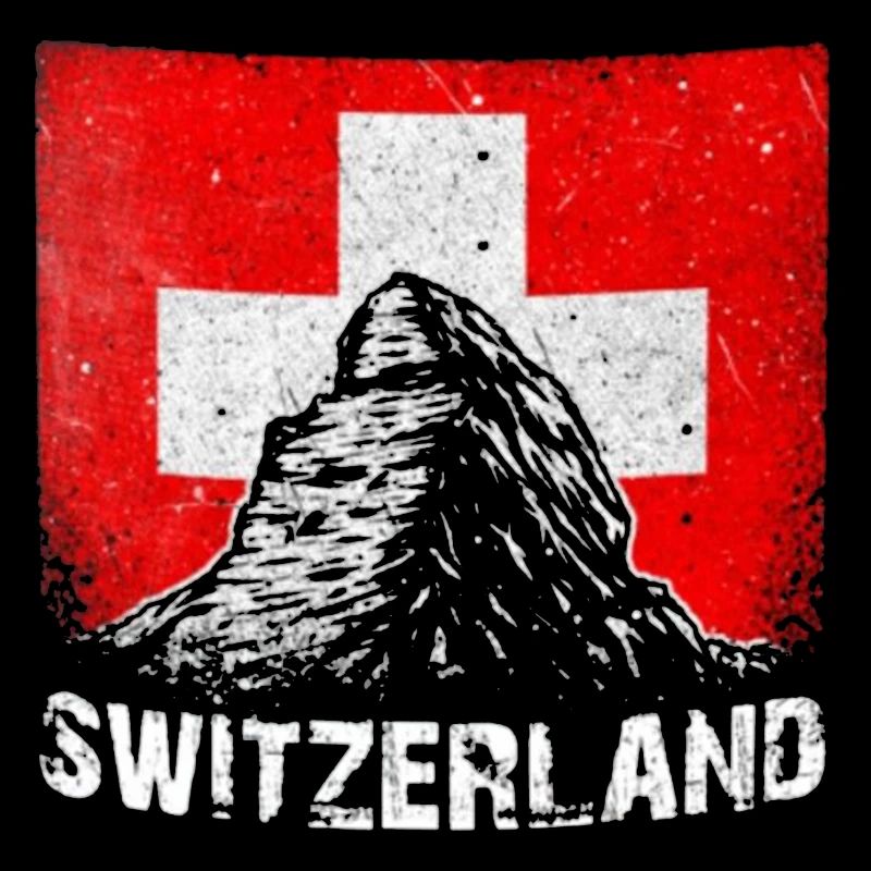 Drapeau Suisse et Alpes