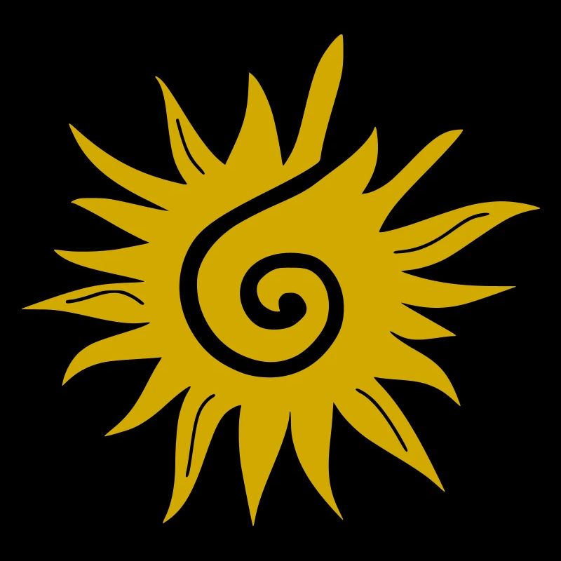 Sun in gold