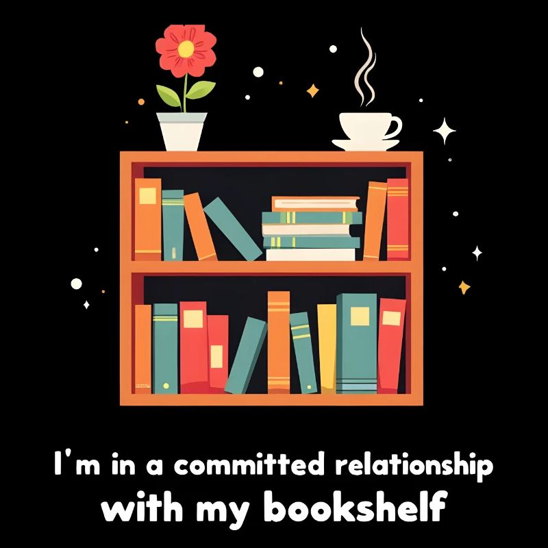 I'm in a committed relationship with my bookshelf