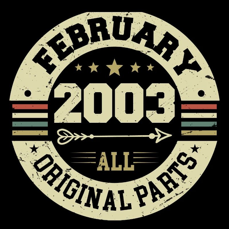 Février 2003 Vintage Cadeau d’anniversaire 2003