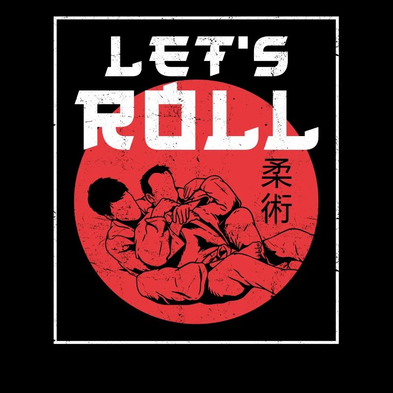 Jiu Jitsu Retro Vintage Let'S Roll