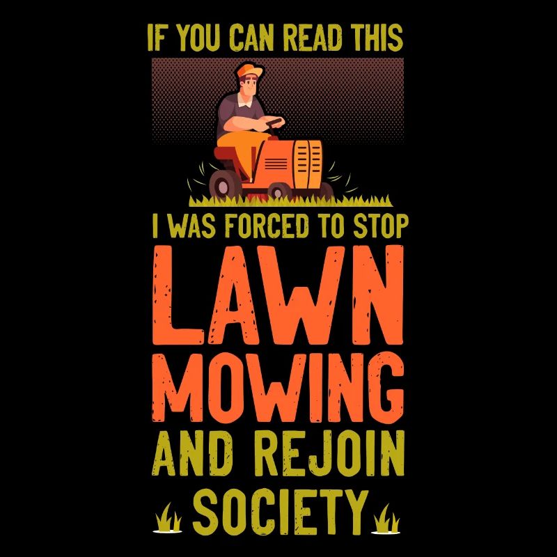 Lawn Mower Mowing Dad Father