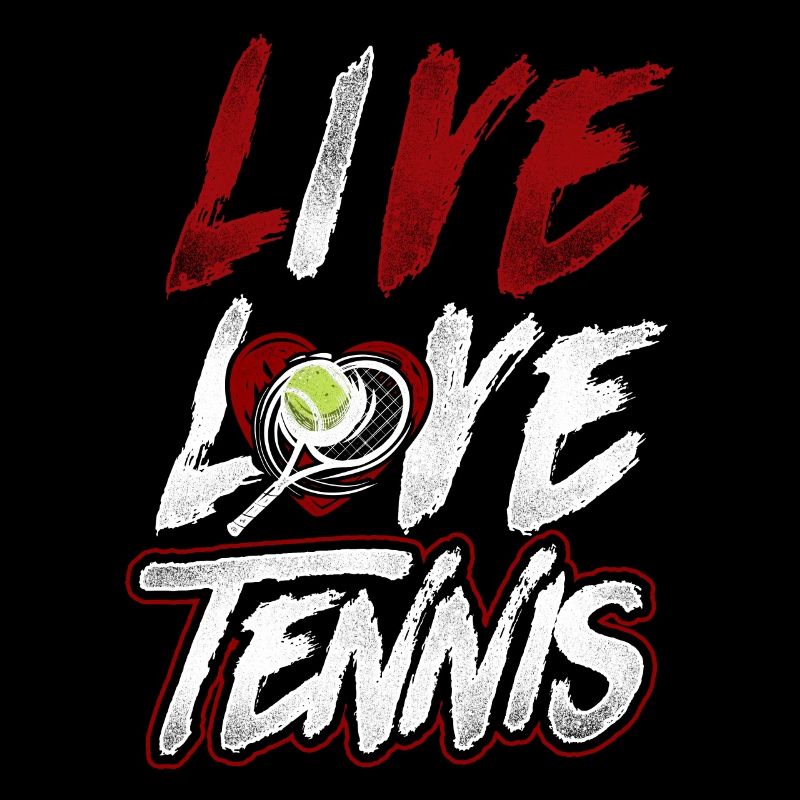 Funny Tennis Player Racket Live
