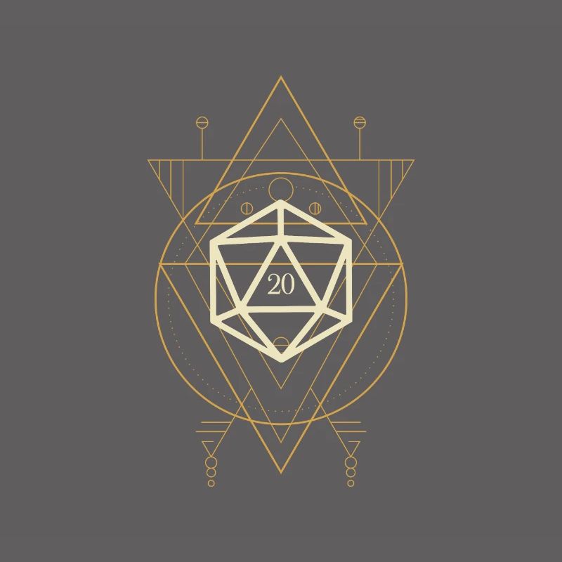 Esoteric Polyhedral D20 Dice Tabletop Rogue