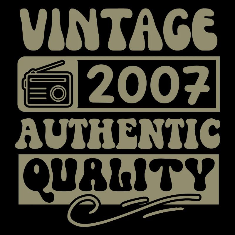 Authentic 2007 Millésime 2007 - Vintage 2007 Rétro