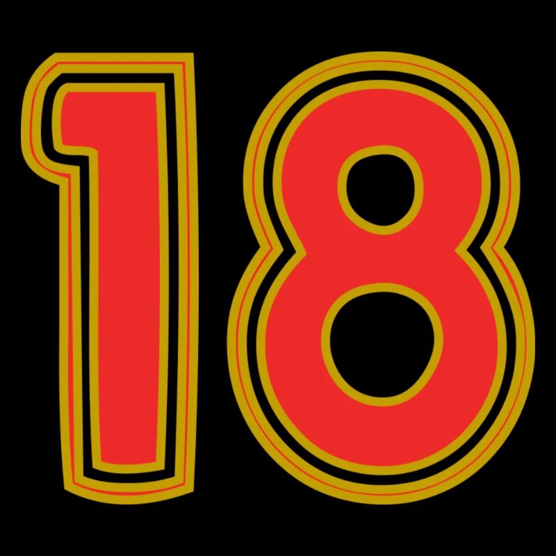 18. 18 ANS. 18e ANNIVERSAIRE. ANNIVERSAIRE 18 ANS.