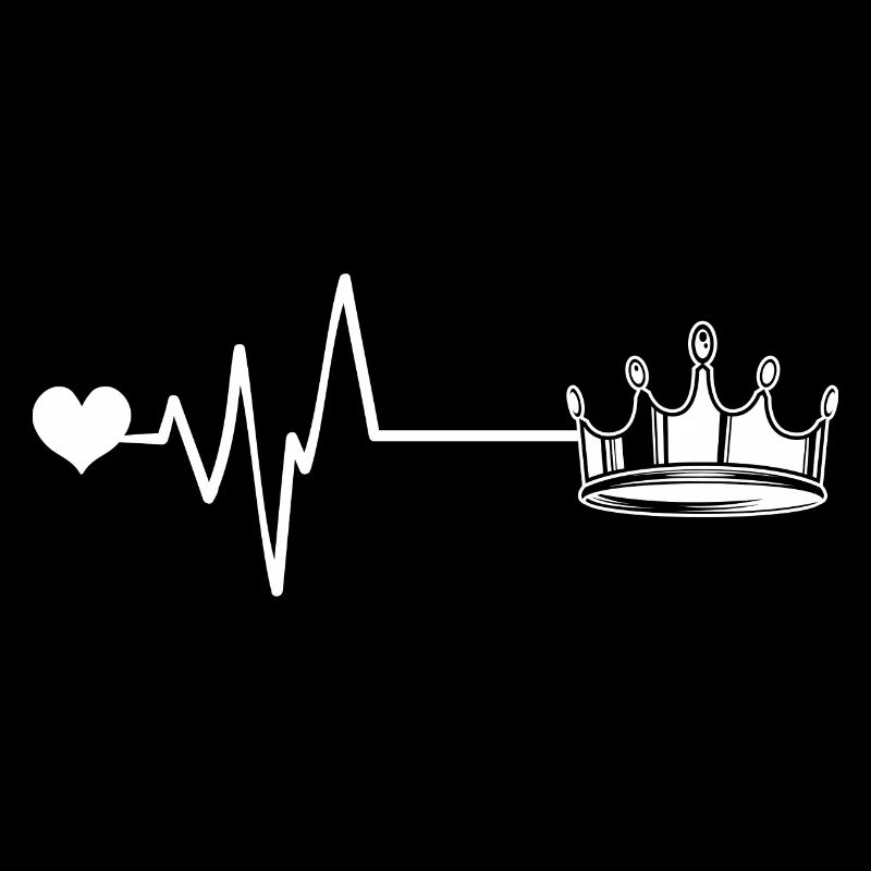 Crown Silhouette Pulse Heartbeat