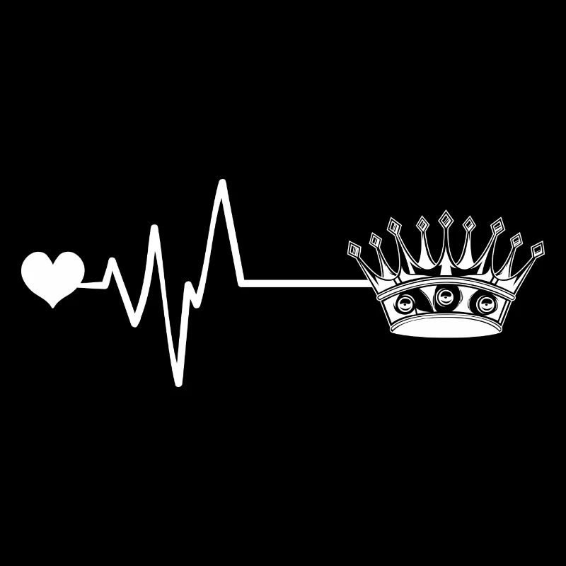 Crown pulse heartbeat icon