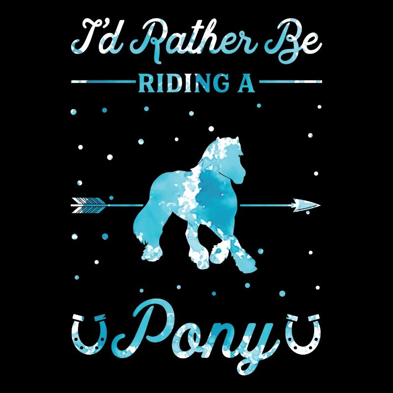 Riding a pony
