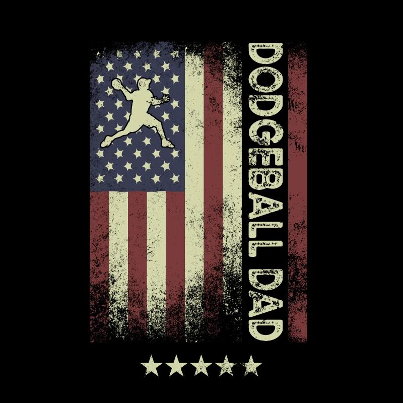 Drapeau américain - Dodgeball Dad