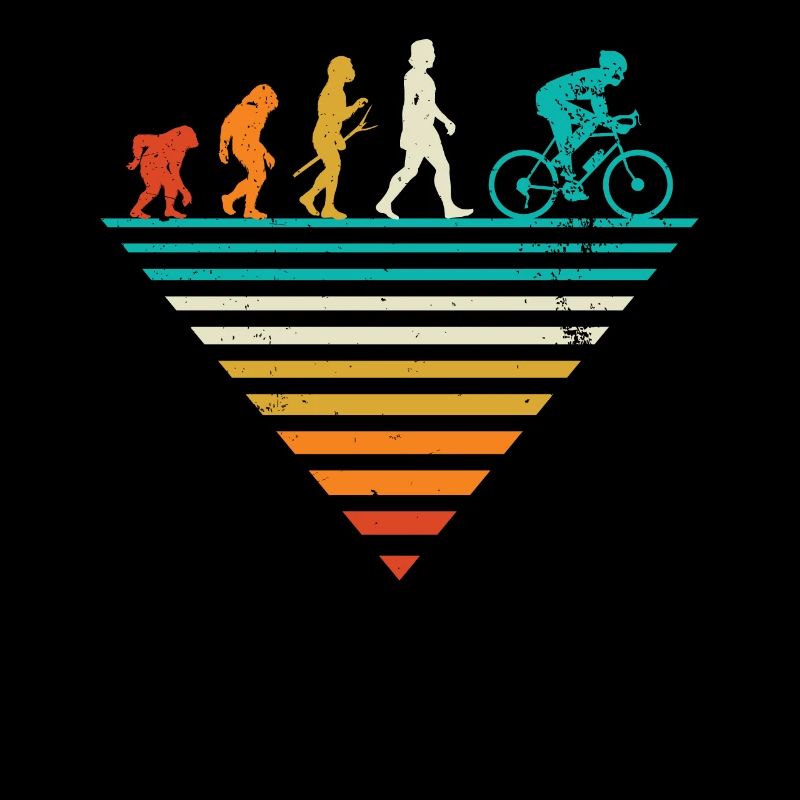 Menschliche Evolution - Vintage-