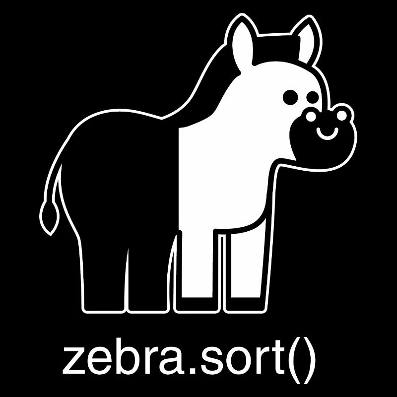 Sortiertes Zebra