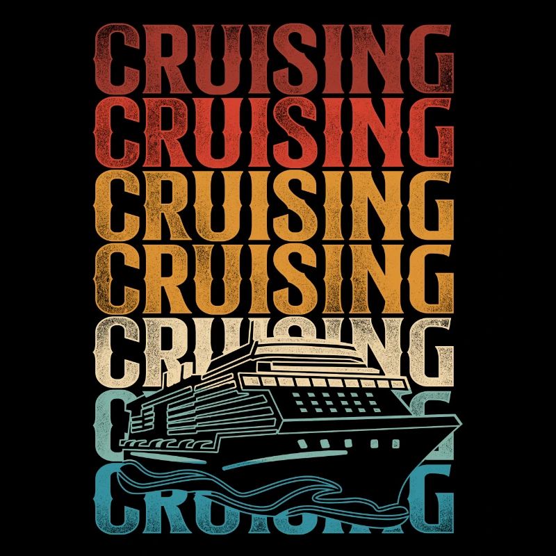 Cruise Ship Vacation Retro Vintage