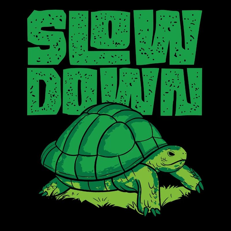 Sea Turtle Tortoise Slow Down