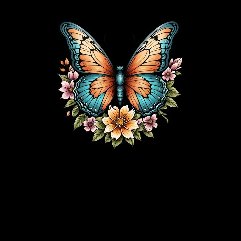 Schmetterling Blüte Harmonie