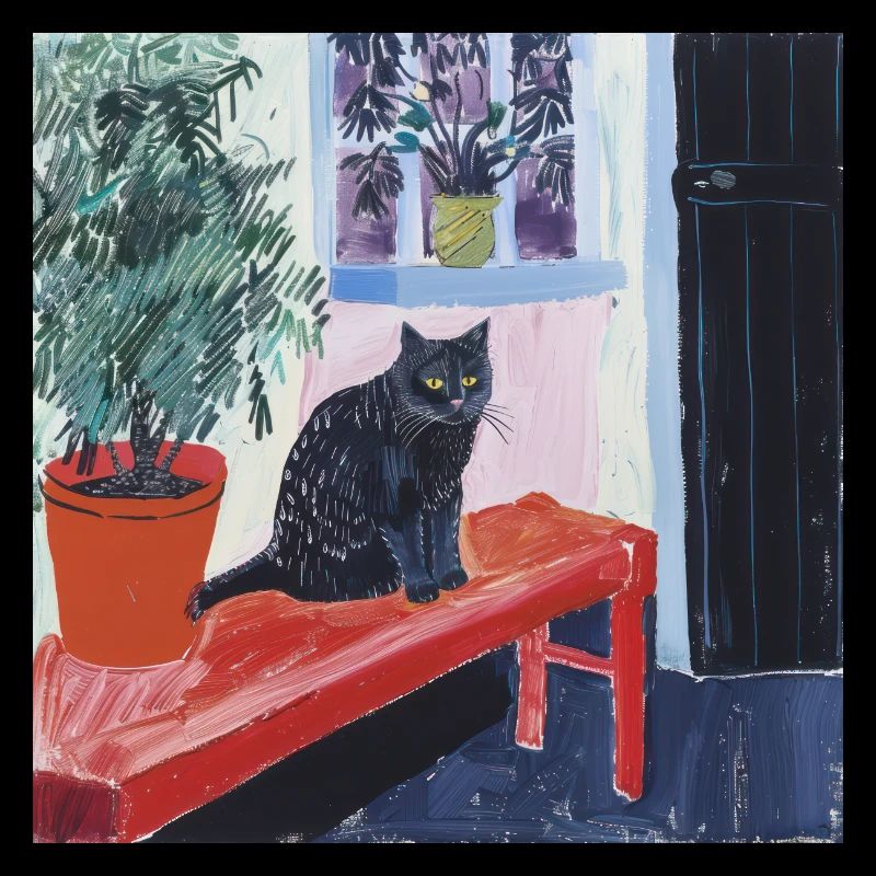 Chat, motif chat, pop art, cadeau, idée cadeau