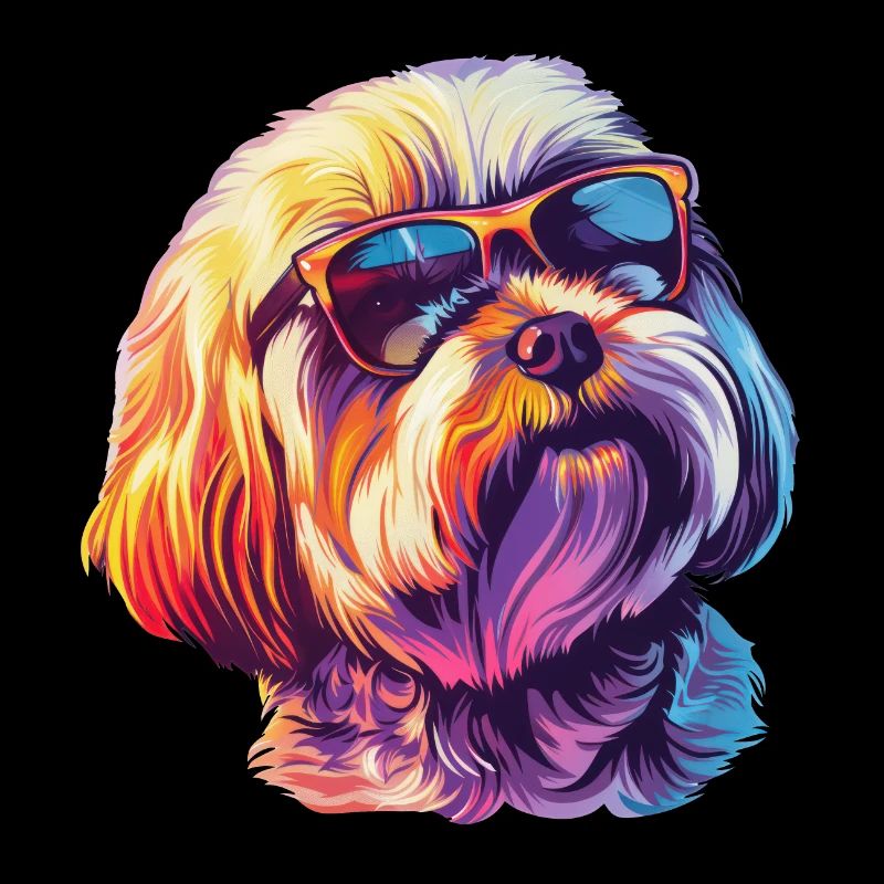 Lhasa Apso, dog, sunglasses, summer, gift