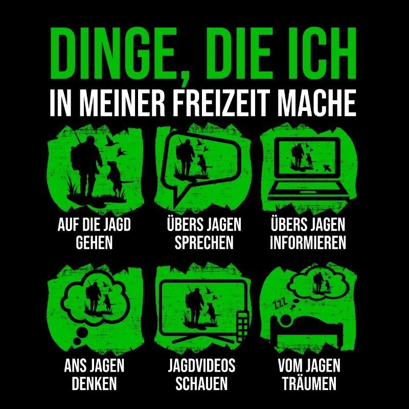 Jäger Spruch Jagd Jagschein jagen mit Jagdhund