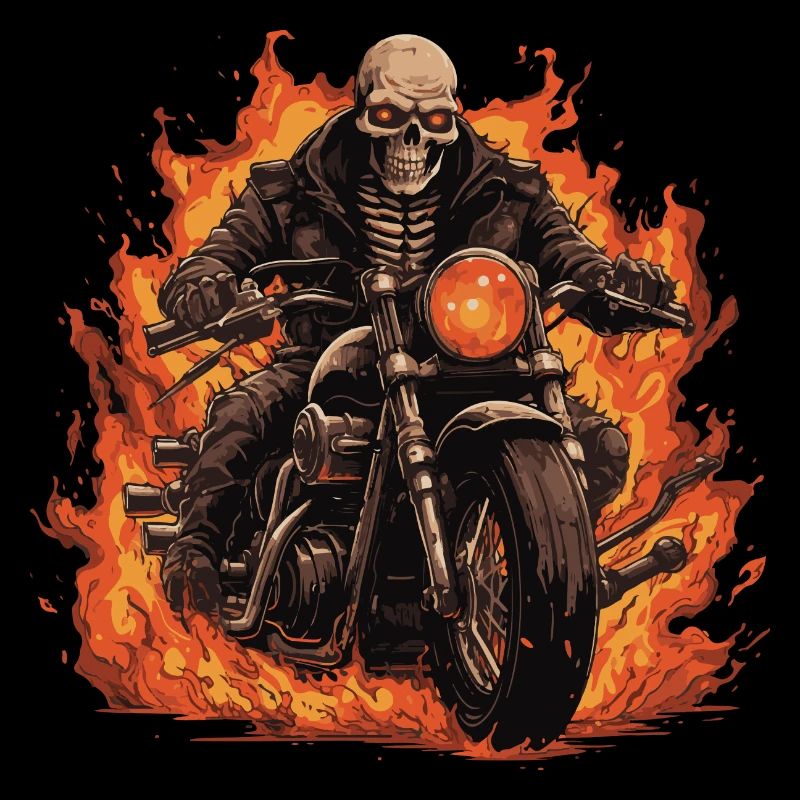 Skeleton Motorcycle