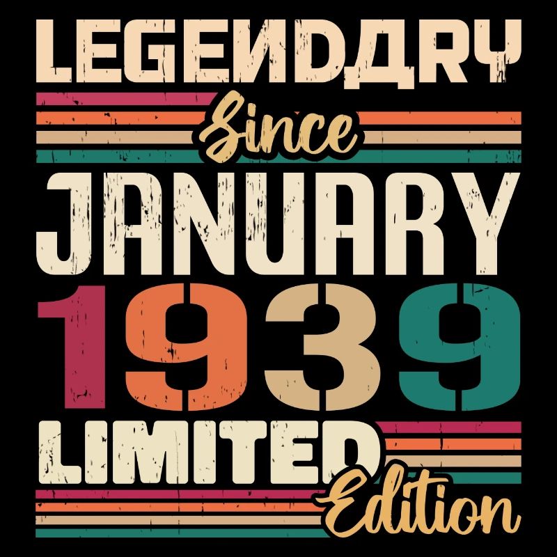 Geburtstagsgeschenk Geboren Im Januar 1939 - 1939