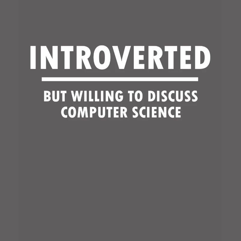 Introvertiert Informatiker Programmierer Geschenk