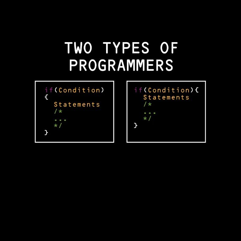 Zwei Arten Programmierer PHP HTML IT Developer