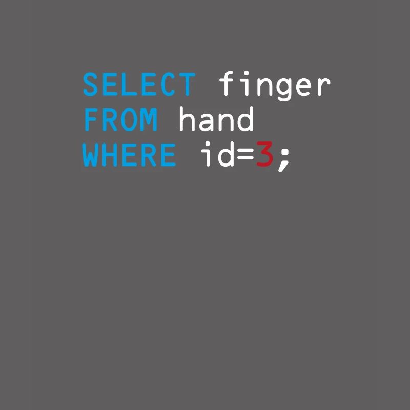 Middle finger coder code funny fuck you