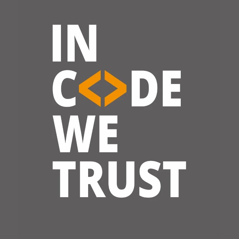 In code we trust programmer Geek Coding Nerd