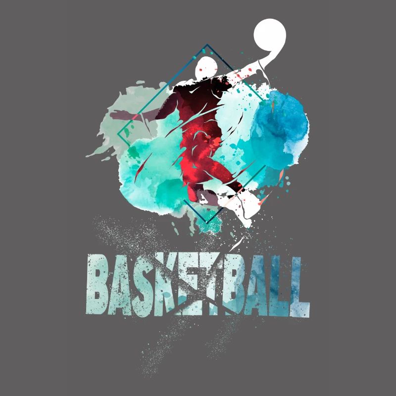 Basketteur Basketteur Dunking Splash Coloré