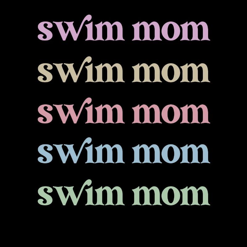 Stolze Schwimmmama Mutter Schwimmer Schwimm-Mama