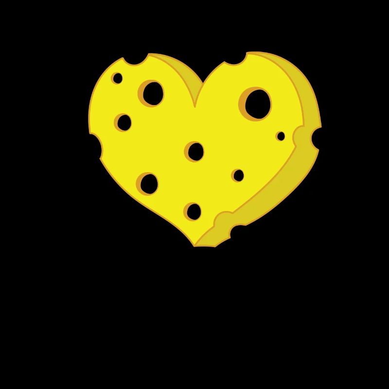 Morceaux de fromage en forme de coeur