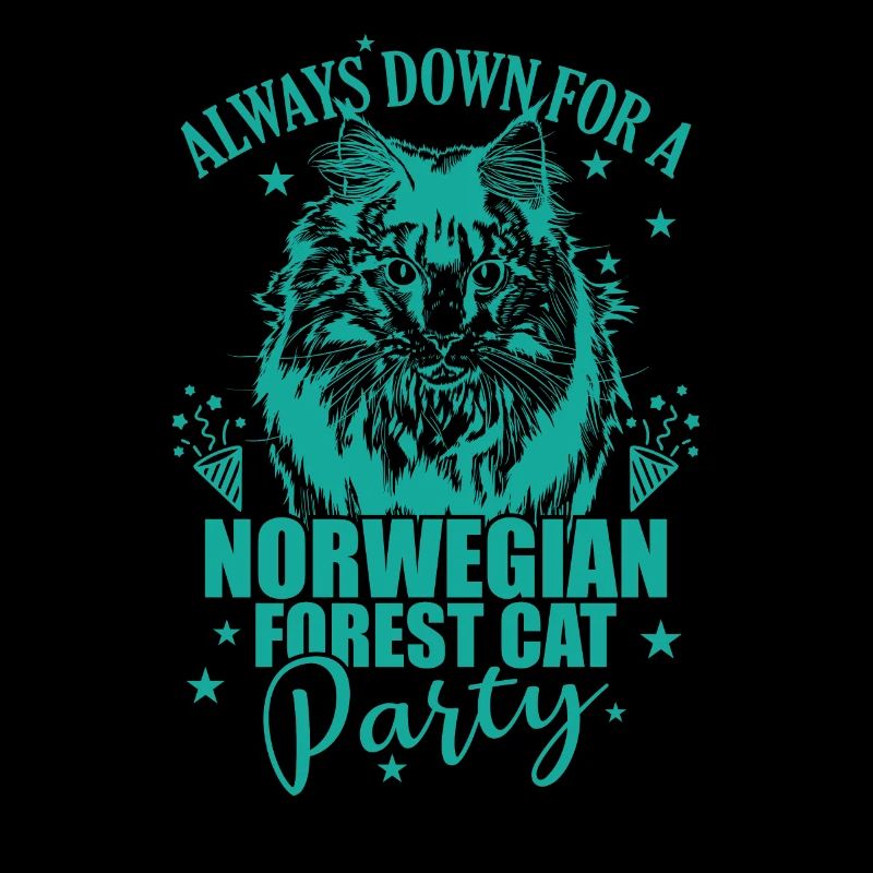 Always down for a Norwegian Forest Cat Party