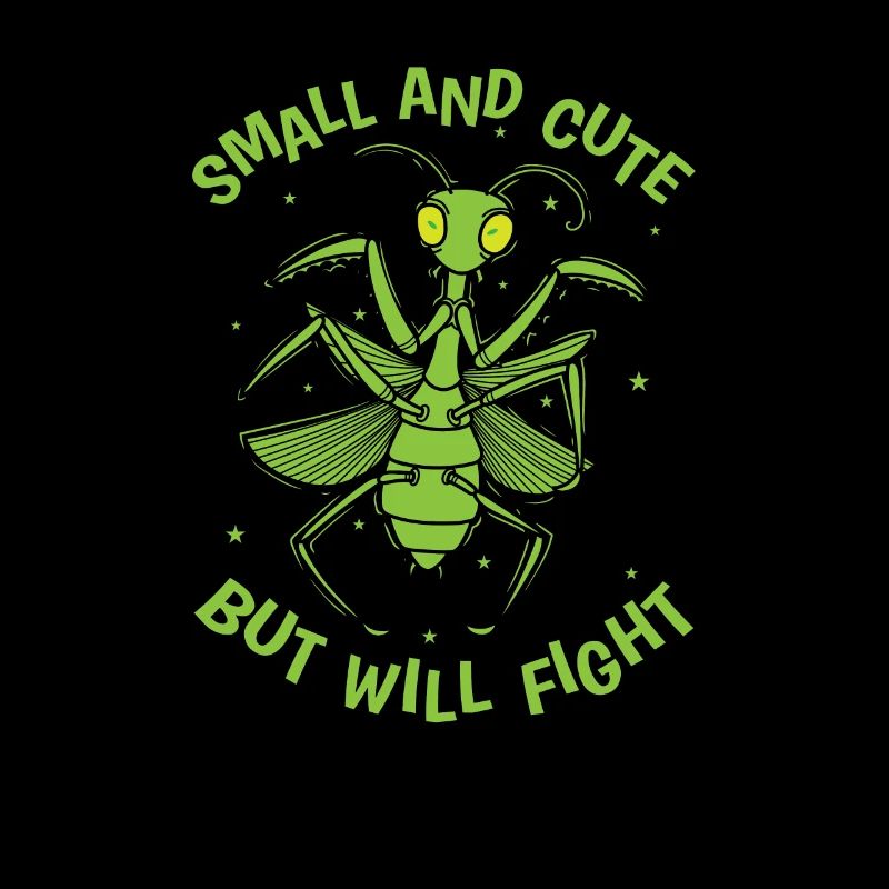 Small and Cute but will Fight Gottesanbeterin