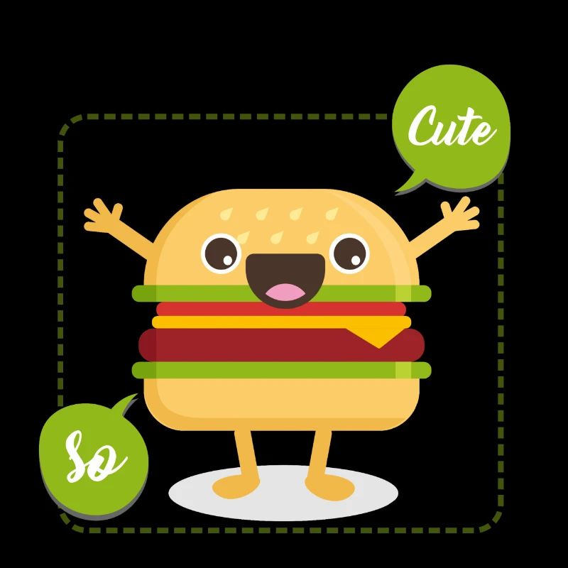 Hamburger so cute